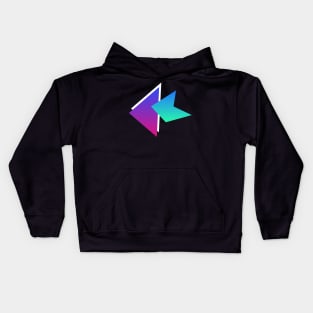 Retro 90s Vaporwave Pattern Kids Hoodie